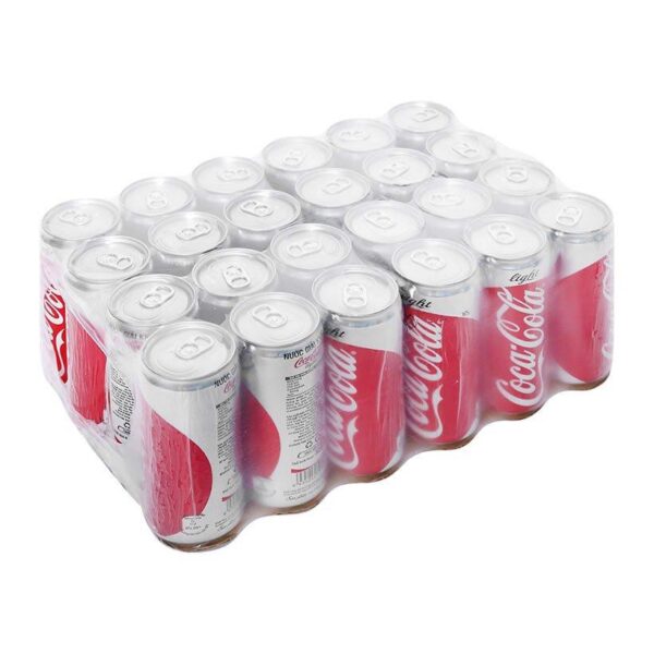 Thùng 24 lon nước giải khát không đường Coca Cola Light lon 330ml