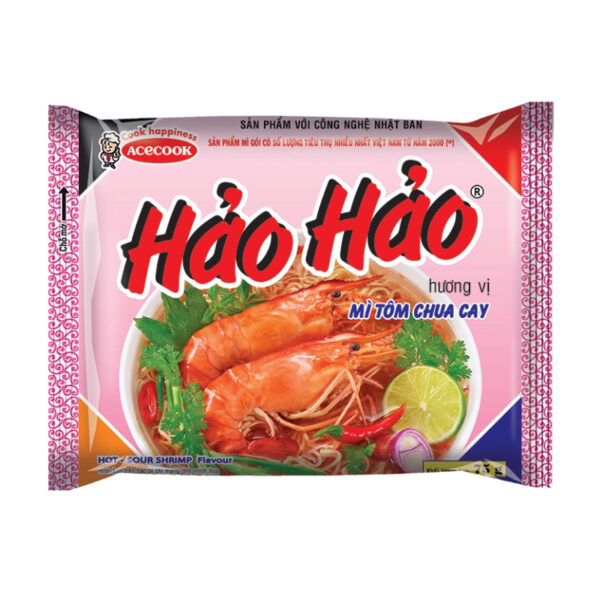 Thùng 30 gói mì tôm chua cay Hảo Hảo Vina Acecook 75g - Hình ảnh 2