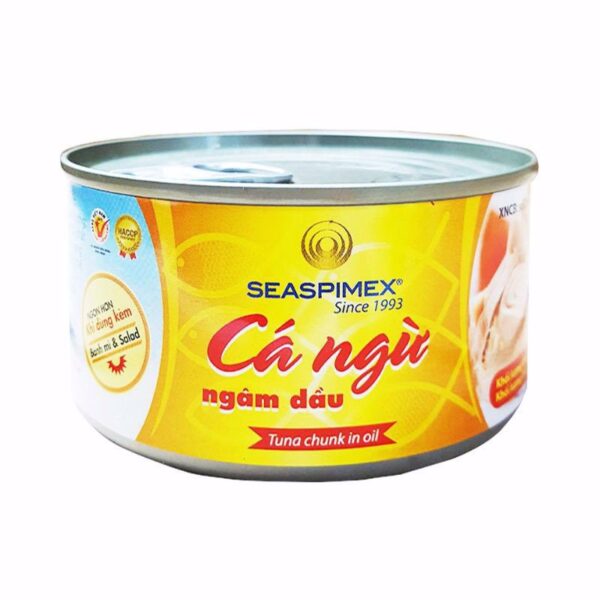 Cá ngừ ngâm dầu Seaspimex hộp 185g